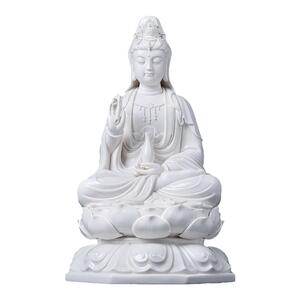 戴玉堂林小彩陶瓷摆件八角座观音