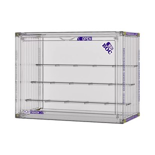 星优盲盒收纳展示架亚克力大容量阶梯式泡泡玛特展示盒防尘手办柜