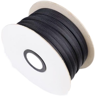 阻燃尼龙编织网管 伸缩编织管PET加密伸缩管蛇皮网管避震保护套管