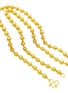 越南沙金圆珠链子久不掉