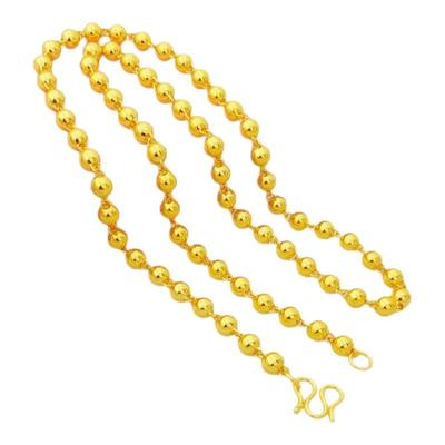 越南沙金圆珠链子久不掉