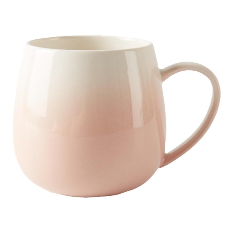 NITORI宜得利家居办公室高颜值水杯咖啡杯渐变蛋形杯马克杯400ml