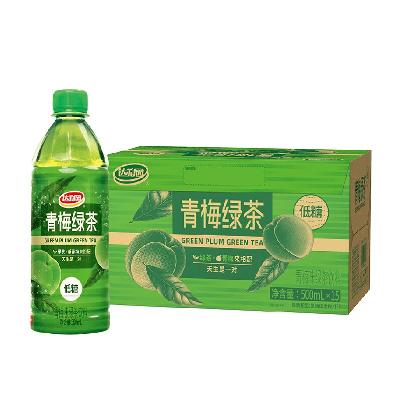 达利园低糖青梅绿茶500ml*15瓶