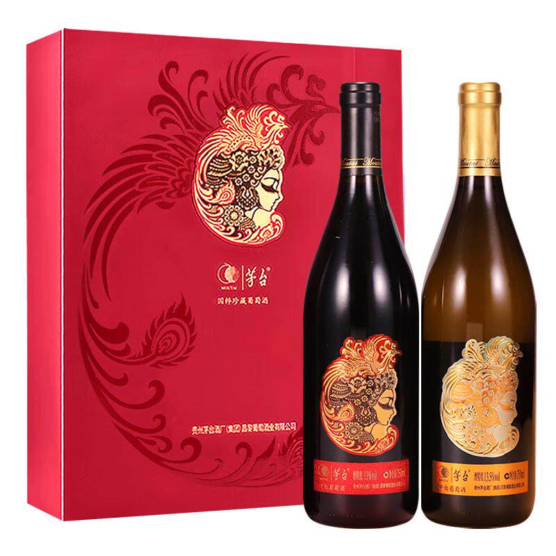 茅台山海凤凰葡萄酒双支礼盒