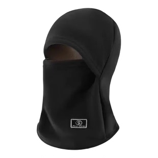 冬季骑车面罩围脖帽子一体男女冬北套头盔内胆帽加绒保暖护耳防寒