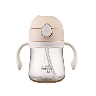 膳魔师儿童吸管杯ppsu防喷溅泡奶