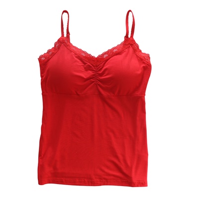 免穿文胸带胸垫吊带背心