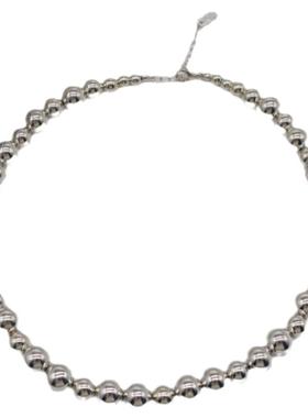 金属球球女圆珠项链锁骨链