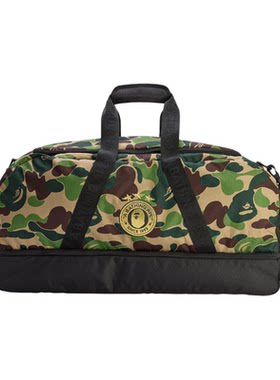 阿迪达斯Adidas Originals x Bape 联名款迷彩行李袋可调节单肩包
