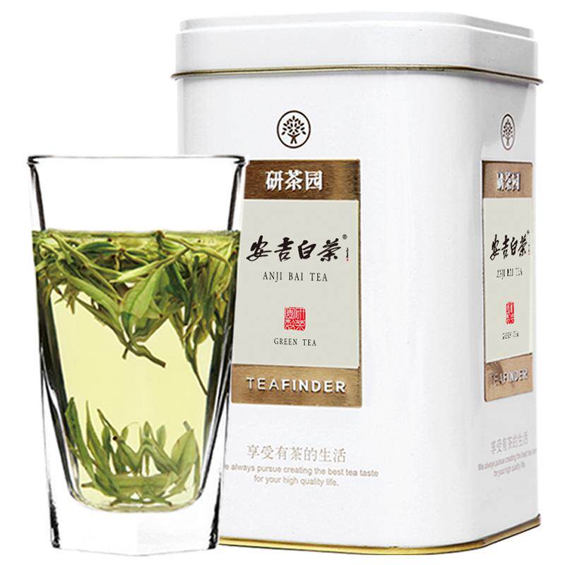 研茶园茶叶绿茶安吉白茶一级100g