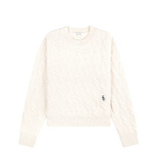 [秋冬新品]Sporty&Rich Farmhouse系列男女同款绞花羊绒针织毛衣