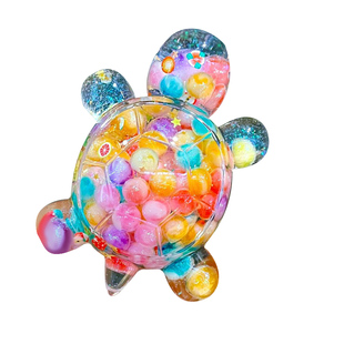 夜光流沙小乌龟对对碰巨无霸可爱网红仿真动物玩偶摆件玩具女孩子