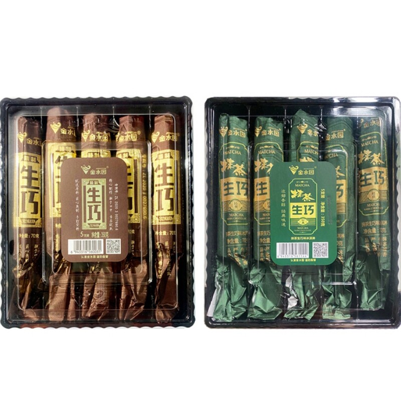热销 5支金水园生巧抹茶巧克力网红雪糕抹茶冰淇淋生牛乳奶白兔