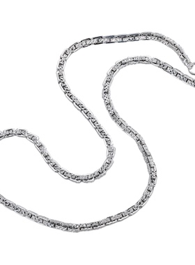 PT950男士卡地白金密卡链项链