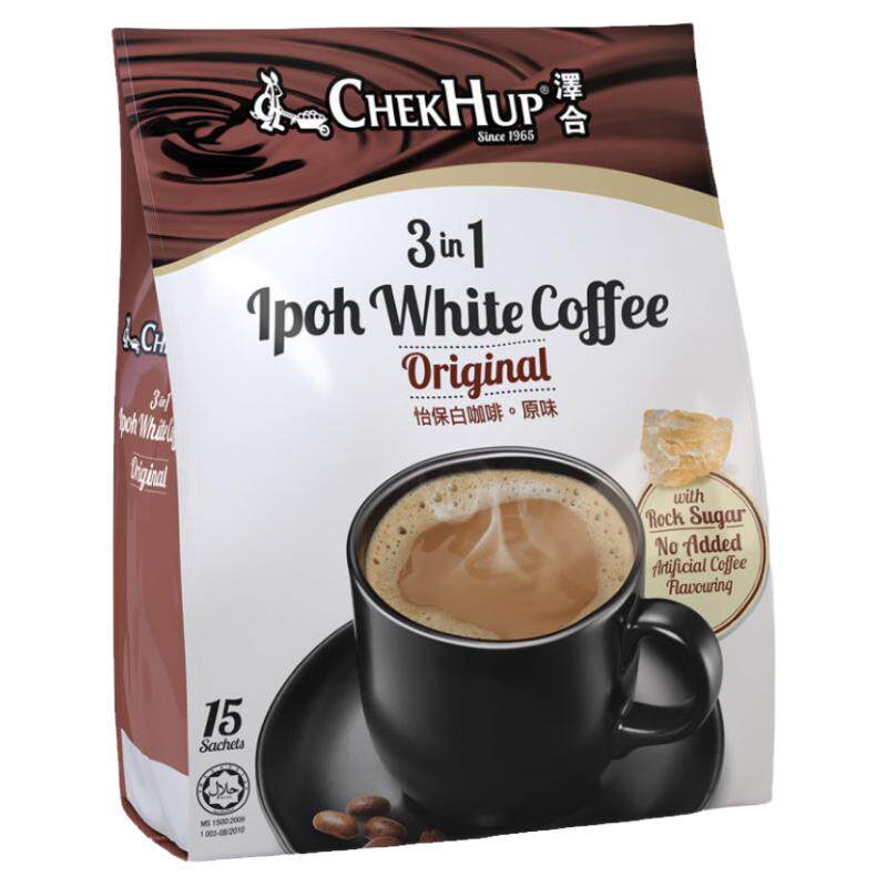 马来西亚进口 ChekHup/泽合怡保三合一原味白咖啡 480g/袋 12包装
