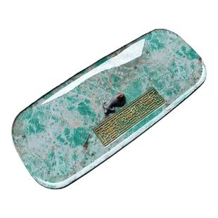 奢石茶盘轻奢简约排水石头托盘家用高端石盘茶具创意石材岩板茶台