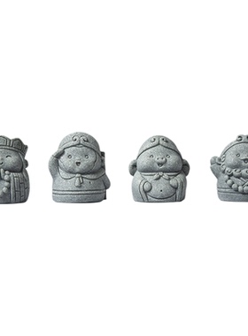 中国风西游记师徒四人茶桌面摆件