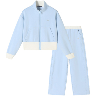 Navigare意大利小帆船童装女童套装2025新款秋冬款儿童加绒两件套