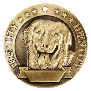 项圈狗牌定制刻字小型犬狗狗项链金毛泰迪可爱防丢牌脖圈颈圈铃铛