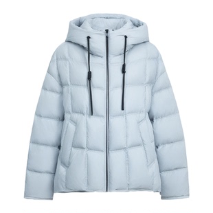 鸭鸭羽绒服女款2025冬季新款韩版连帽百搭时尚小个子防寒保暖外套