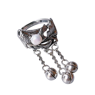 新民族风复古轻奢食指戒指女小众原创设计个性指环开口戒时尚