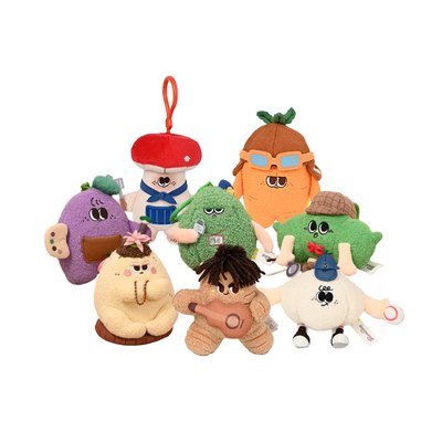 Potdemiel蜂蜜罐蔬菜村毛绒挂饰