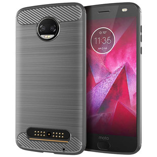 适用Moto Z2Force手机壳Moto Z 2018保护套XT1789-05拉丝防滑防指纹Z2软壳