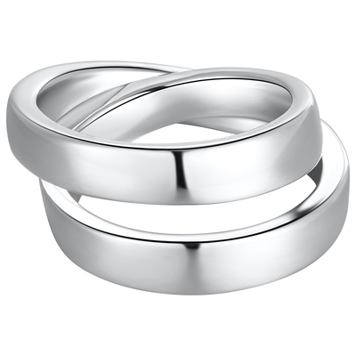 kitsh莫比乌斯双圈戒指简约冷淡