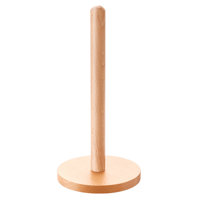 一级榉木厨房纸巾架立式木支架