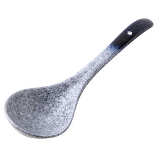 日式小汤勺和风餐具小汤复古勺子长柄调羹饭勺陶瓷大勺家用汤匙