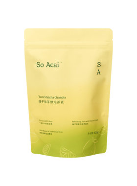 SoAcai柚子抹茶烘焙燕麦