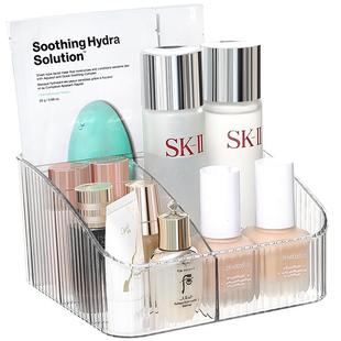 化妆品收纳盒桌面笔刷筒美甲工具分格亚克护肤茶几整理口红置物架