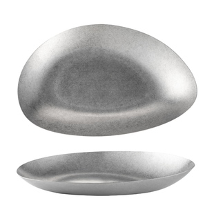 onlycook 复古304不锈钢盘子水果盘餐具餐盘户外装菜盘托盘零食盘