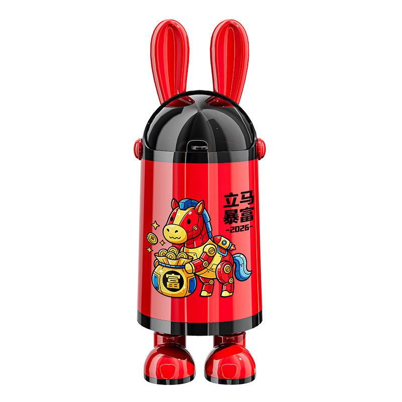 家用新款垃圾桶大容量创意高颜值客厅带盖滑轮卧室儿童垃圾收纳筒