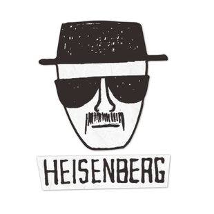 RETLPER反光贴纸 老白海森堡黑礼帽头像 经典剧 防水汽摩贴纸