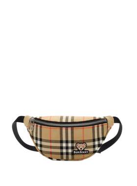 儿童格纹腰包BURBERRY
