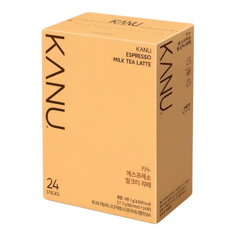 KANU浓缩咖啡奶茶拿铁24包牛奶拿铁咖啡办公室提神冲泡咖啡粉早餐