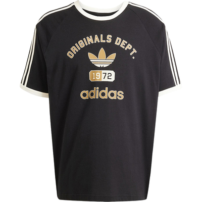 Adidas/阿迪达斯正品2025夏季三叶草男士经典复古短袖T恤KD6266