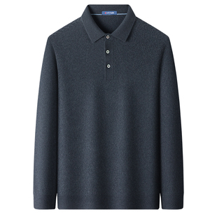 [山羊绒羊毛]梦特娇男士羊绒衫25冬款羊毛衫保暖高端翻领毛衣厚J