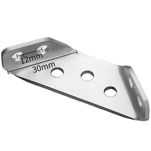 L型不锈钢角码直角加固定90度角铁三角支架层板托家具连接件拼装