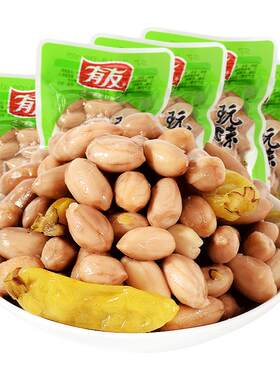 有友泡椒花生428g玩味山椒花生米小包装散装重庆麻辣零食品