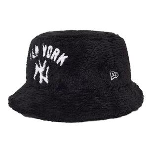 New Era纽亦华MLB纽约扬基队New York Yankees渔夫帽子珊瑚绒秋冬