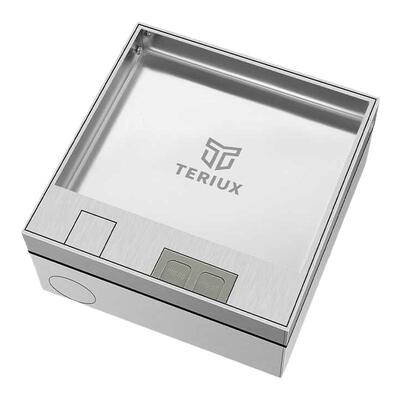 304不锈钢隐形纯平超薄地插座