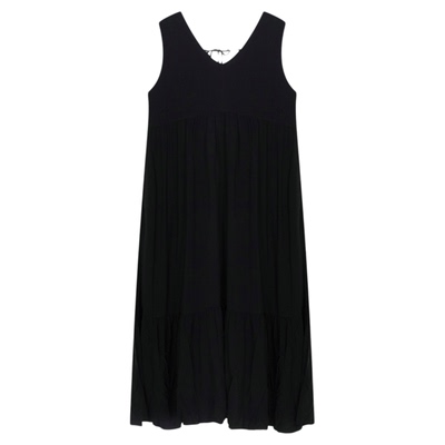 GLOBAL WORK 连衣裙女2025夏季新款休闲V领宽松背心裙575224