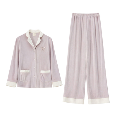 RoseTree法式高级感银狐绒睡衣