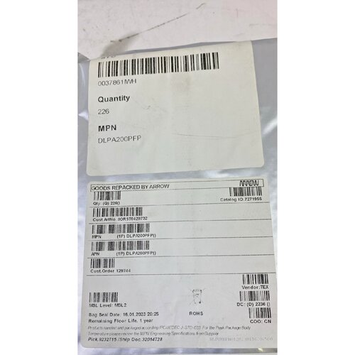NEW 226PCS TEXAS INSTRUMENTS DLPA200PFP MICROMIRR0R DRIVER