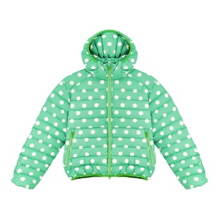 年九一口贰 波点短款排骨轻薄羽绒服女冬季新款户外羽绒外套男款