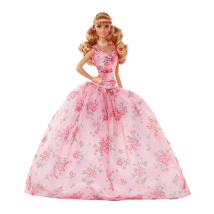 芭比娃娃限量珍藏版生日祝福女孩换装公主儿童收藏礼物过家家玩具