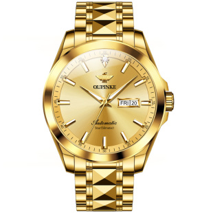 18k金色含真钻进口机芯手表男士全自动机械表轻奢华男款名式腕表