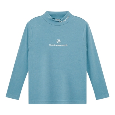 左西男童德绒打底衫半高领秋冬款